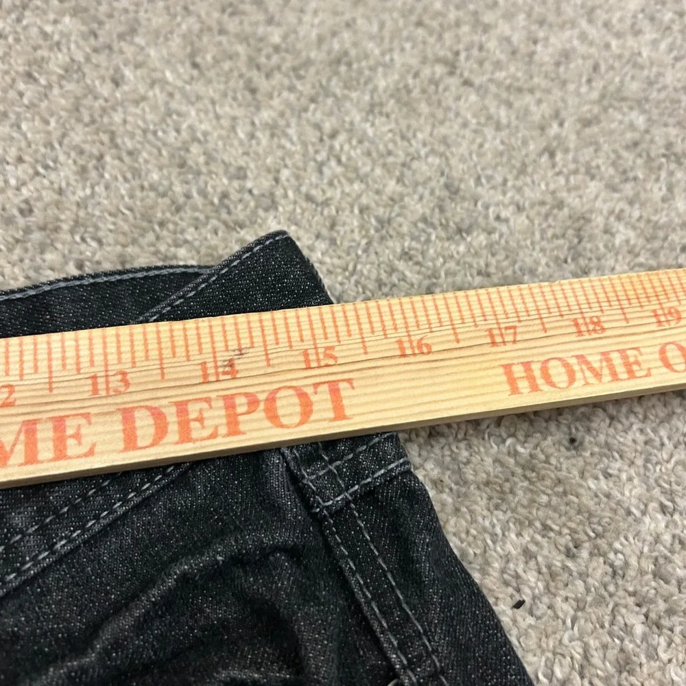 Southpole Jeans 30x30 Black Dark Wash Straight Leg Whiskered Denim Mens Y2K